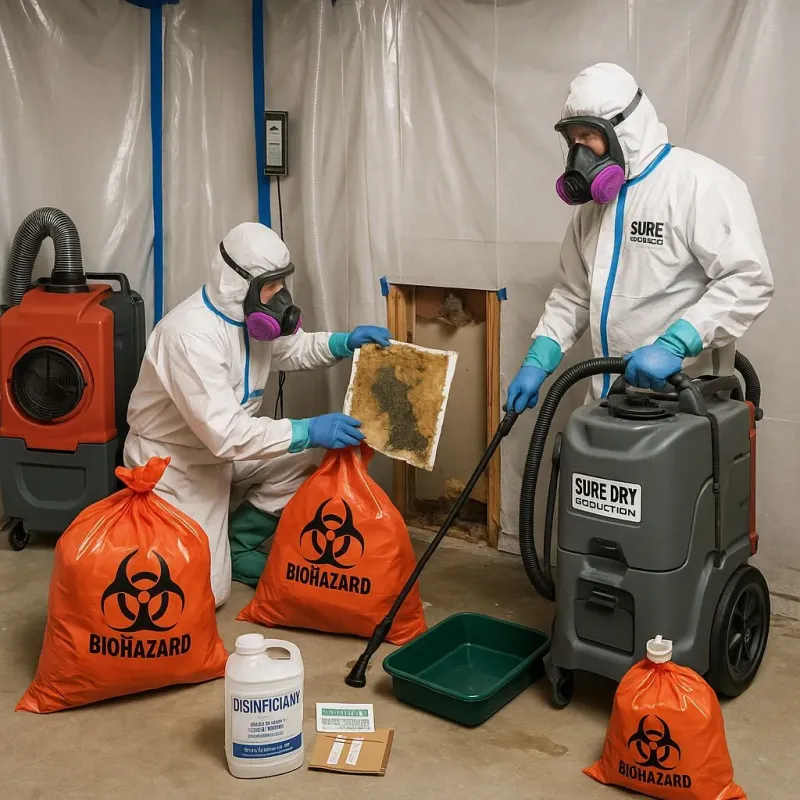 Contaminated Water Handling Protocols process in Mount Repose, OH